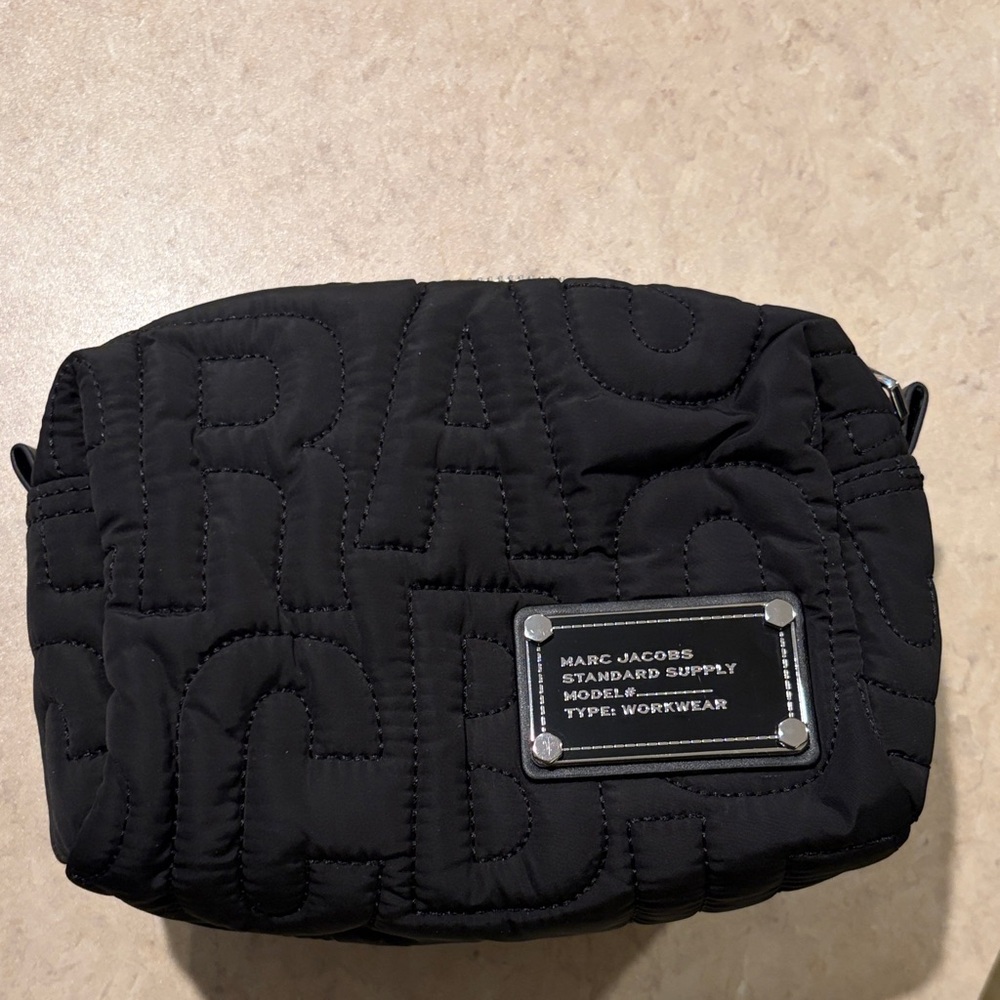 Marc Jacobs Black Quilted Makeup Pouch